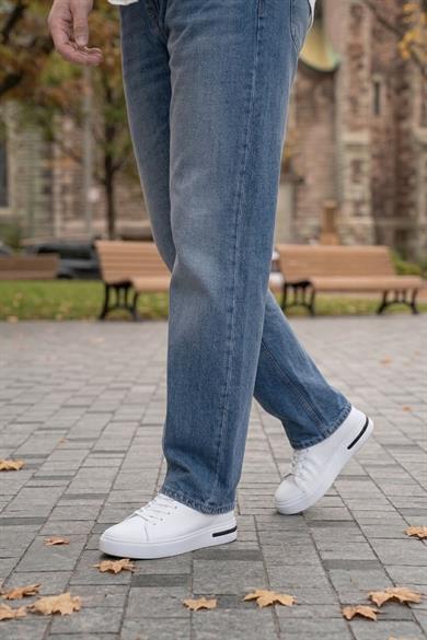 Yuri Beyaz Erkek Deri Ayakkabı