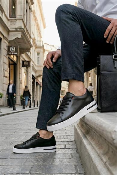 Yuri Siyah Erkek Deri Ayakkabı