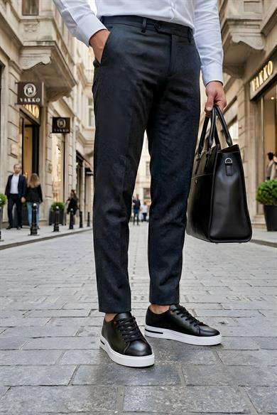 Yuri Siyah Erkek Deri Ayakkabı