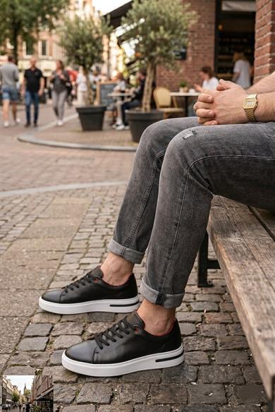 Yuri Siyah Erkek Deri Ayakkabı