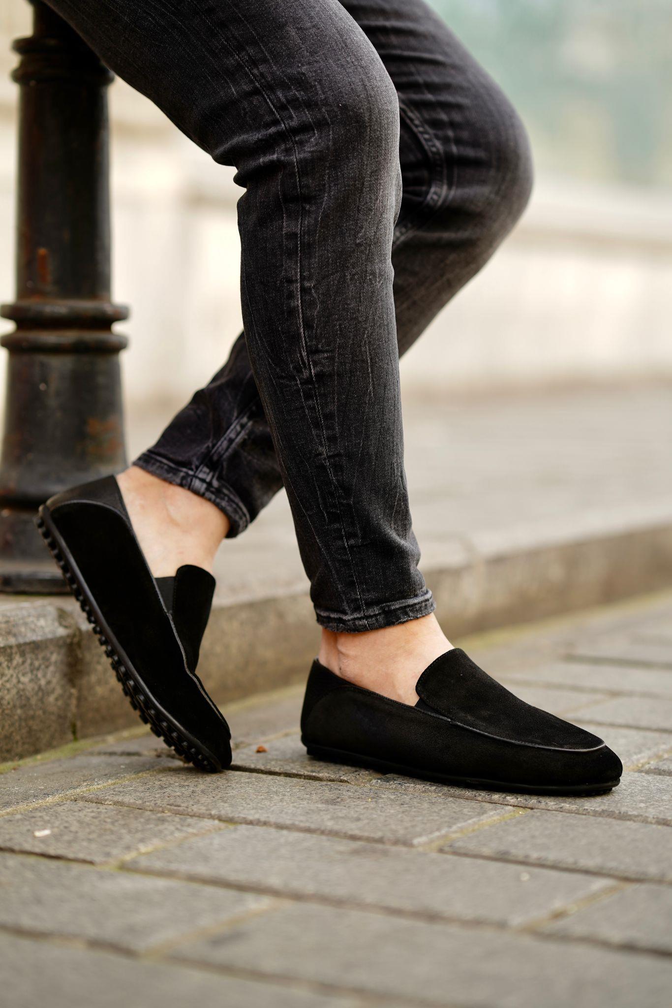 Timo Black Suede Men Leather Shoes