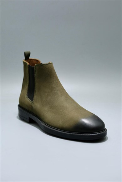 Kebo Khaki Men Leather Shoes