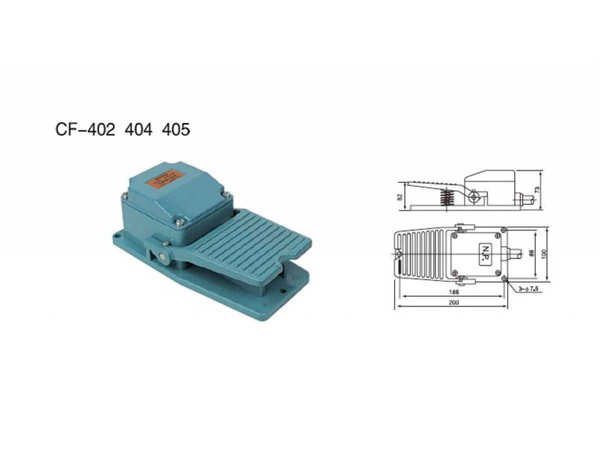 CNTD CFS-402 Döküm Pedal Switch 200x100
