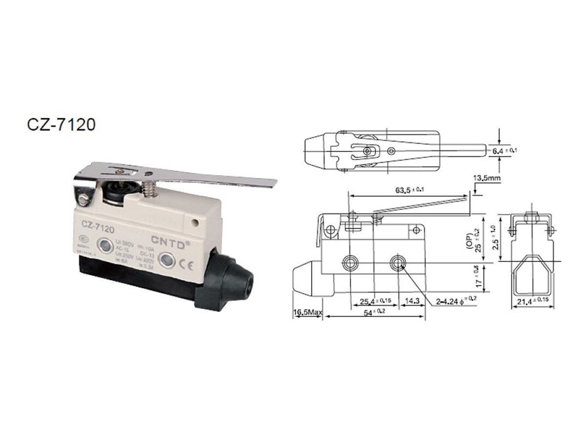 CNTD CZ-7120 Uzun Paletli Micro Switch