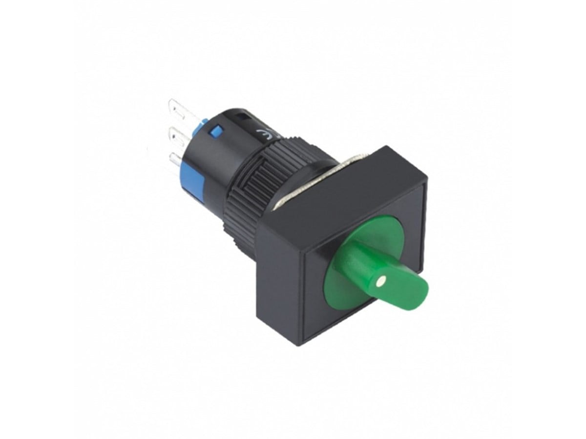 Dikdörtgen 16MM Kalıcı OFF-ON Mandal Buton LAS1-AJ-22X/21G