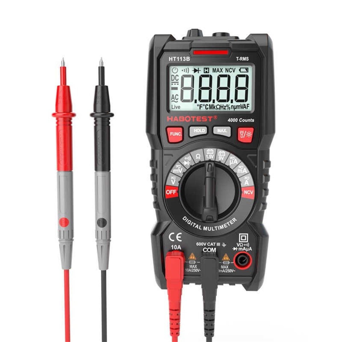 HABOTEST HT113B TRUE RMS DİJİTAL MULTİMETRE ÖLÇÜ ALETİ ÖLÇÜM CİHAZI