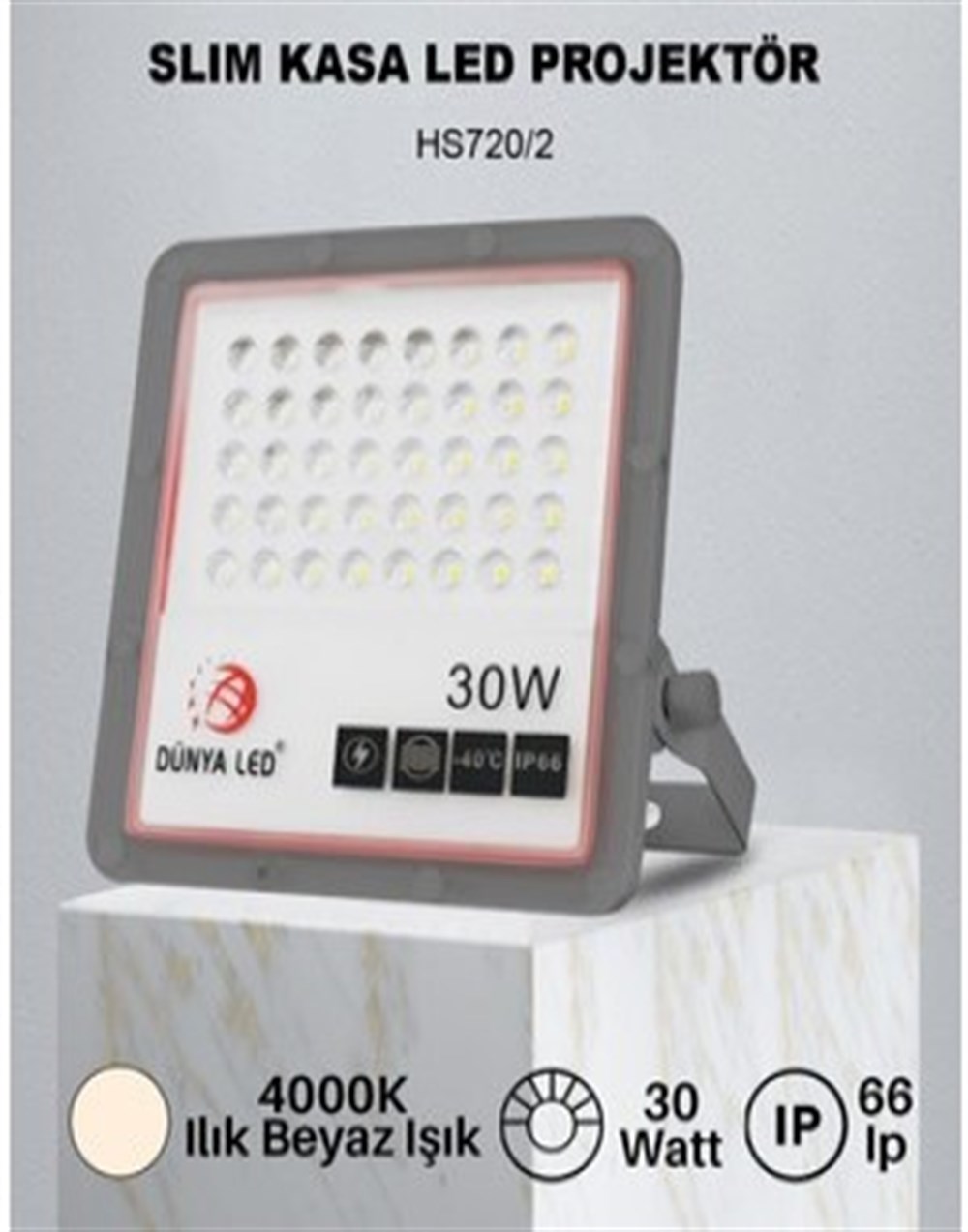 HESLIGHT HS720-728 LED PROJEKTÖRLER