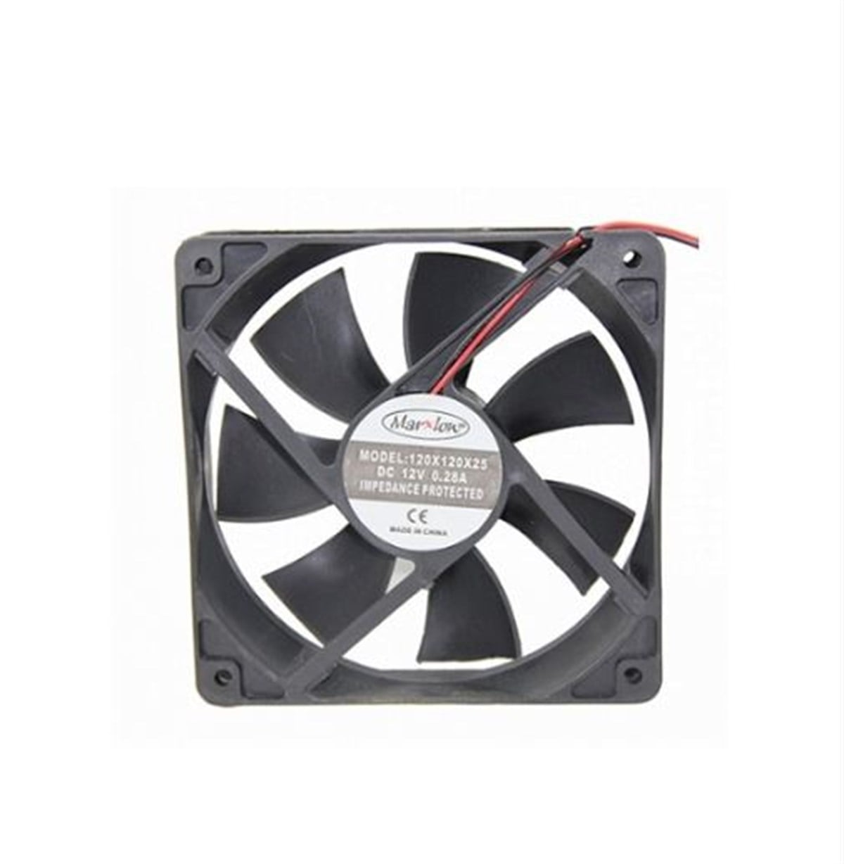MARXLOW 120x120x25 DC 12V Kare Fan