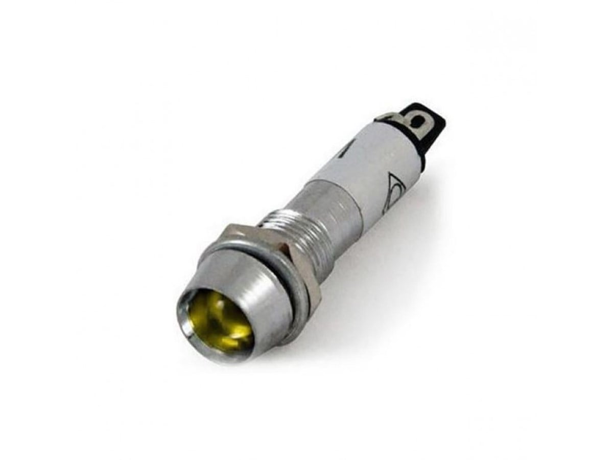METAL SİNYAL LAMBASI 24V  8MM SARI ( IC-225 )