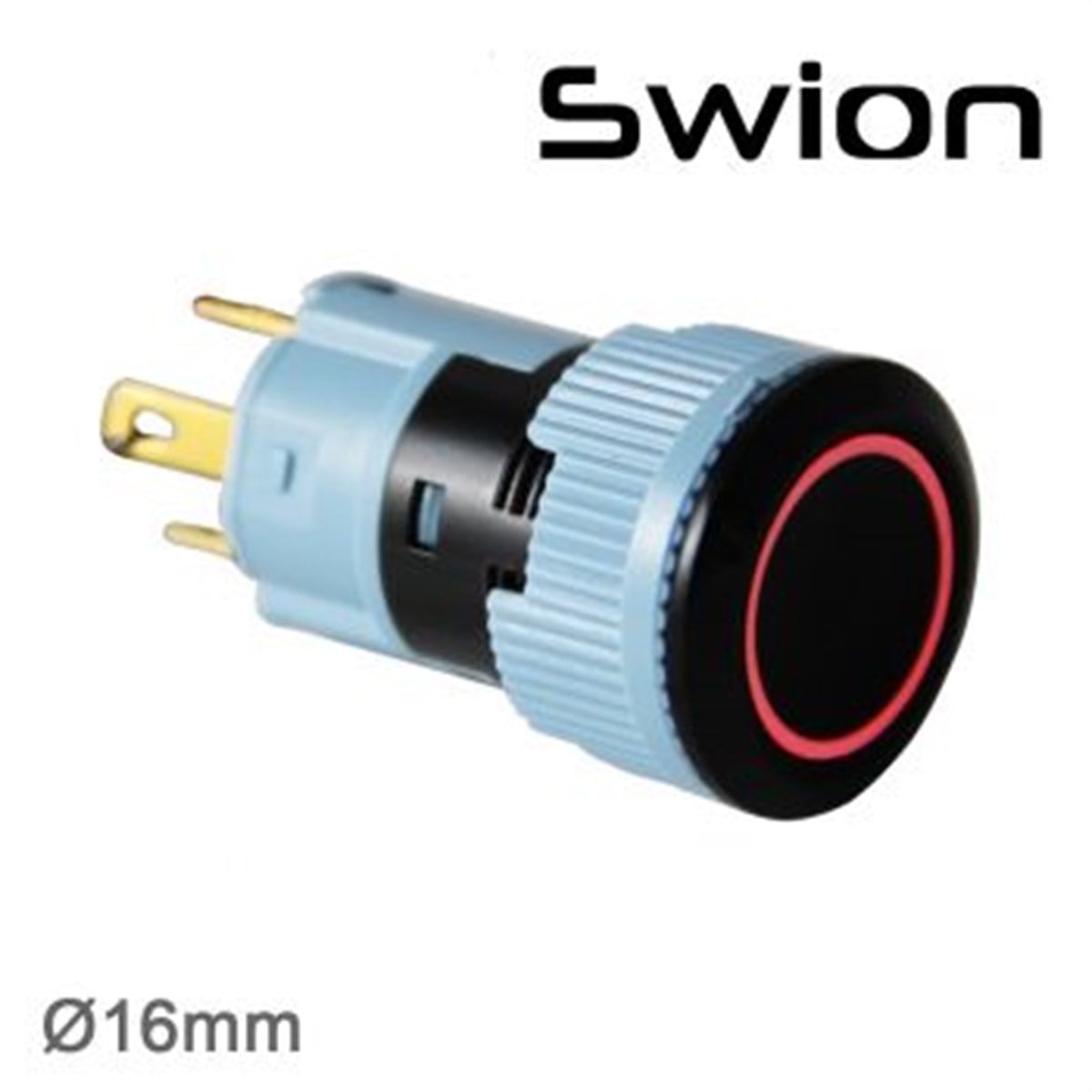 SWİON 16mm Plastik LED'li Kalıcı Buton(S19)