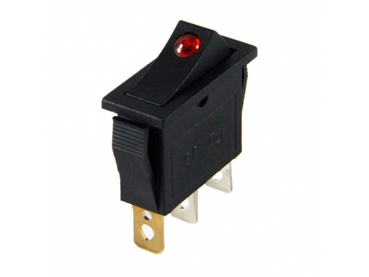 Tekli Dar Nokta Işıklı Anahtar ON-OFF 3P IC-113A