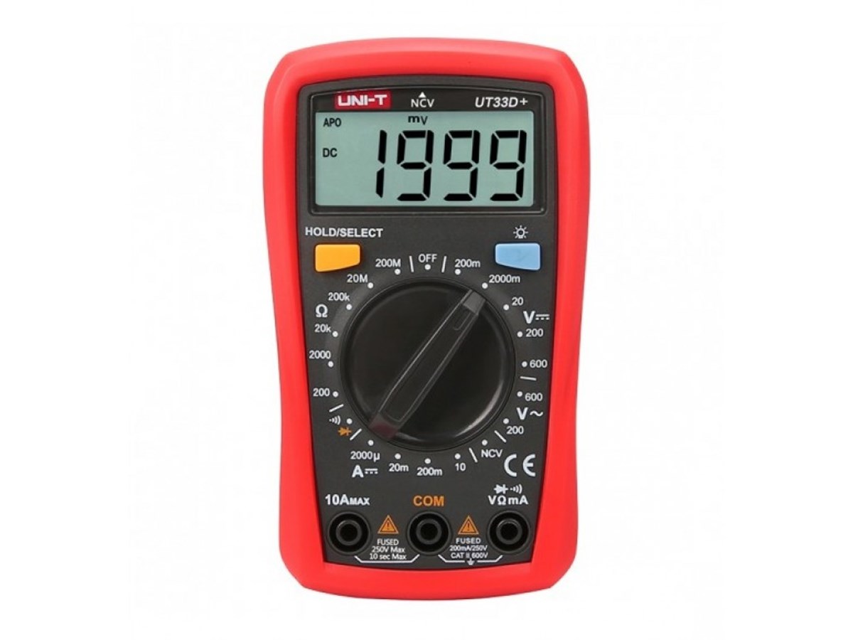 Unit UT33D+ 600v UT33+ Serisi 10A Dijital Multimetre UT-33D+ UT 33D+