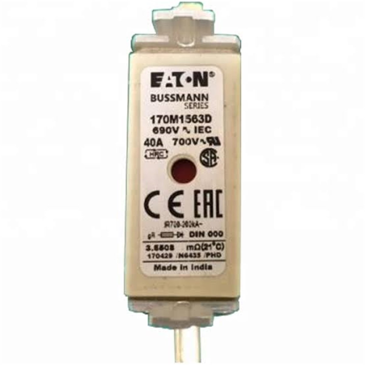 Bussmann 170M1563 40A NH000 Hızlı Bıçaklı Sigorta 170M-1563 170M 1563 