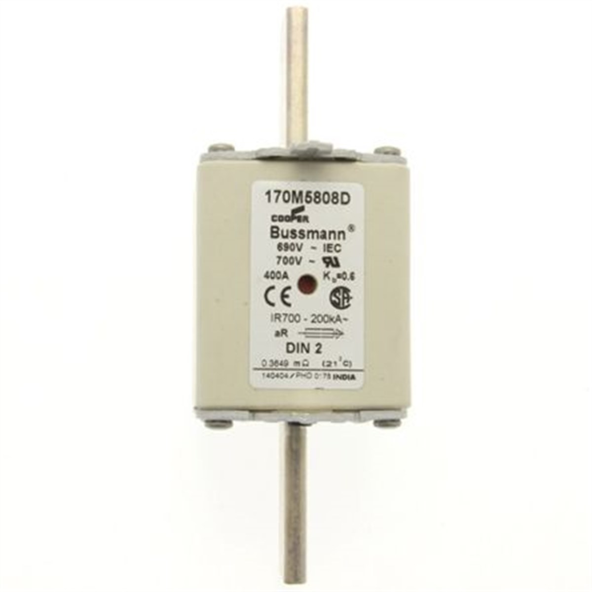 Bussmann 170M5808D 400A NH2 Hızlı Bıçaklı Sigorta