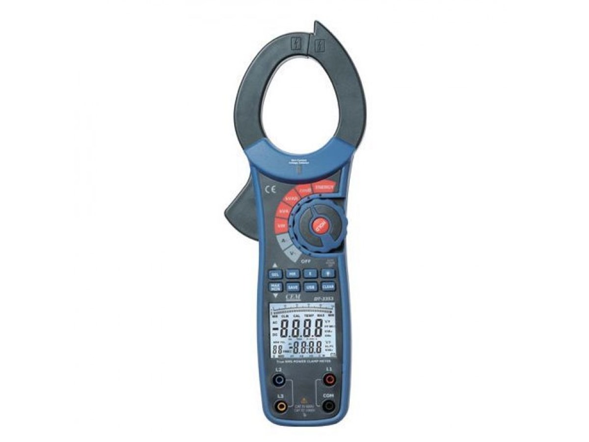 CEM DT3353 Kilowatt,Kilovar,Kosinüsfi,Trifaze Ölçer CLAMPMETER