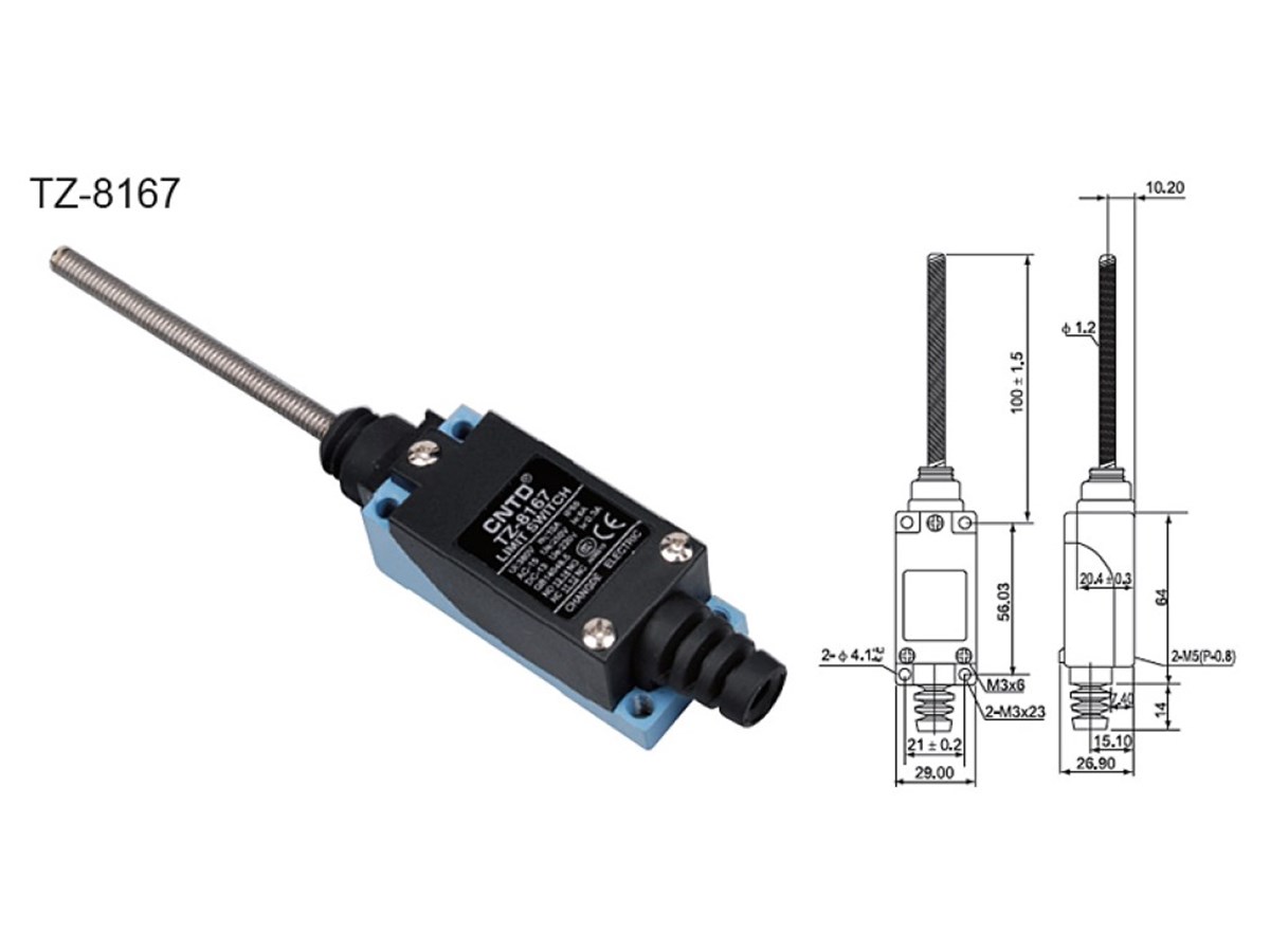 CNTD TZ-8167 Spiral Telli Limit Switch