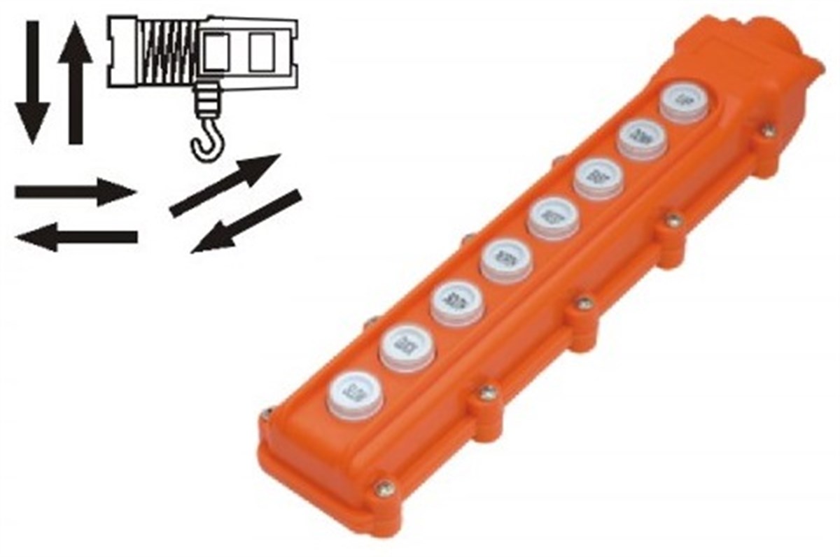 COB-64 Tek Hız - 8 Yön Vinç Butonu