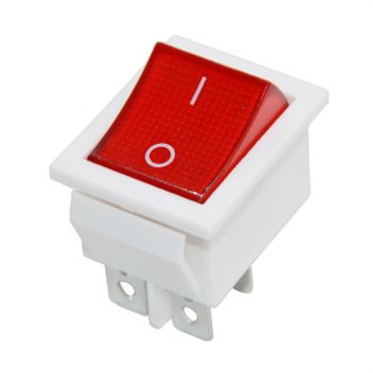 Geniş Işıklı Anahtar ON-OF 4P Beyaz Kasa IC-104B