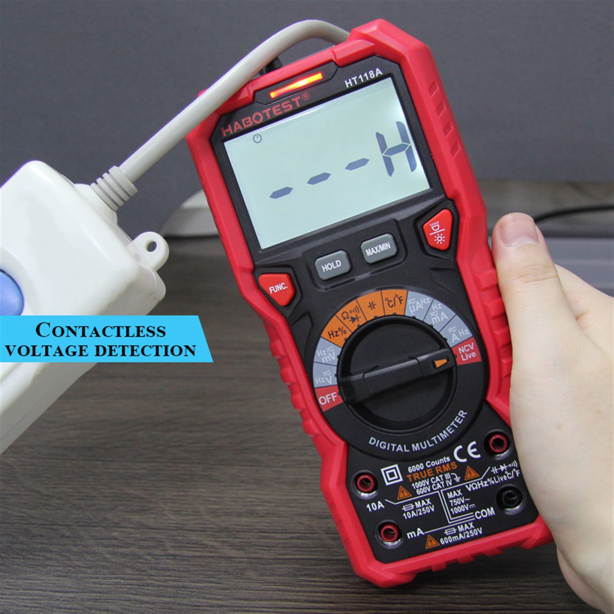 HABOTEST HT118A TRUE RMS DİJİTAL MULTİMETRE ÖLÇÜ ALETİ ÖLÇÜM CİHAZI