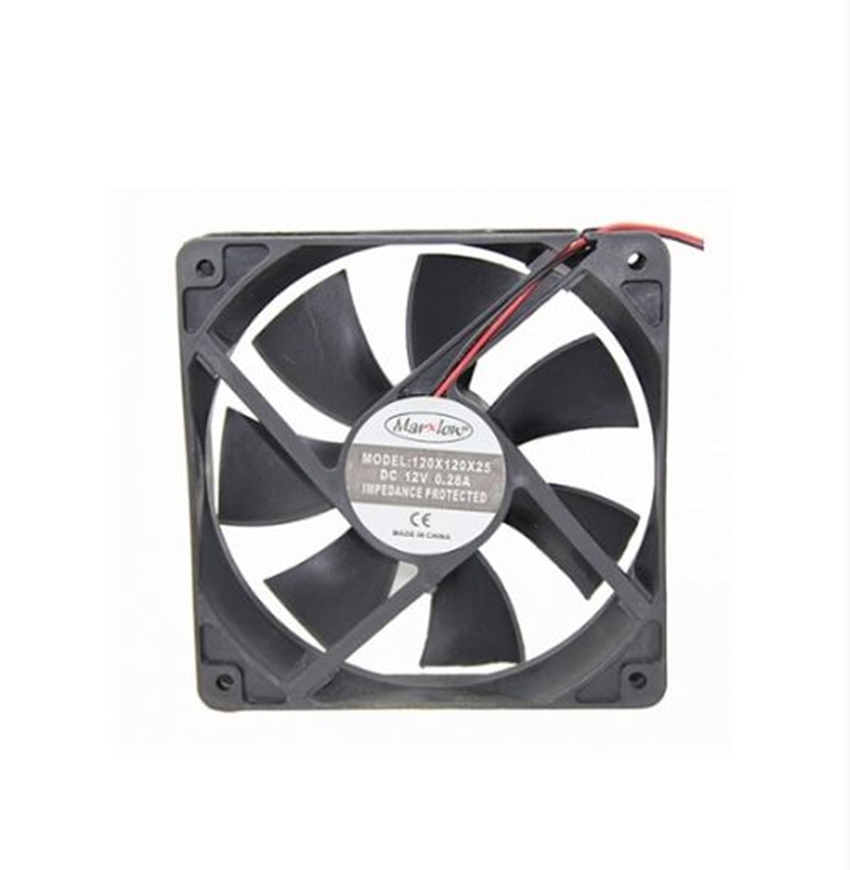 MARXLOW 120x120x25 DC 12V Kare Fan