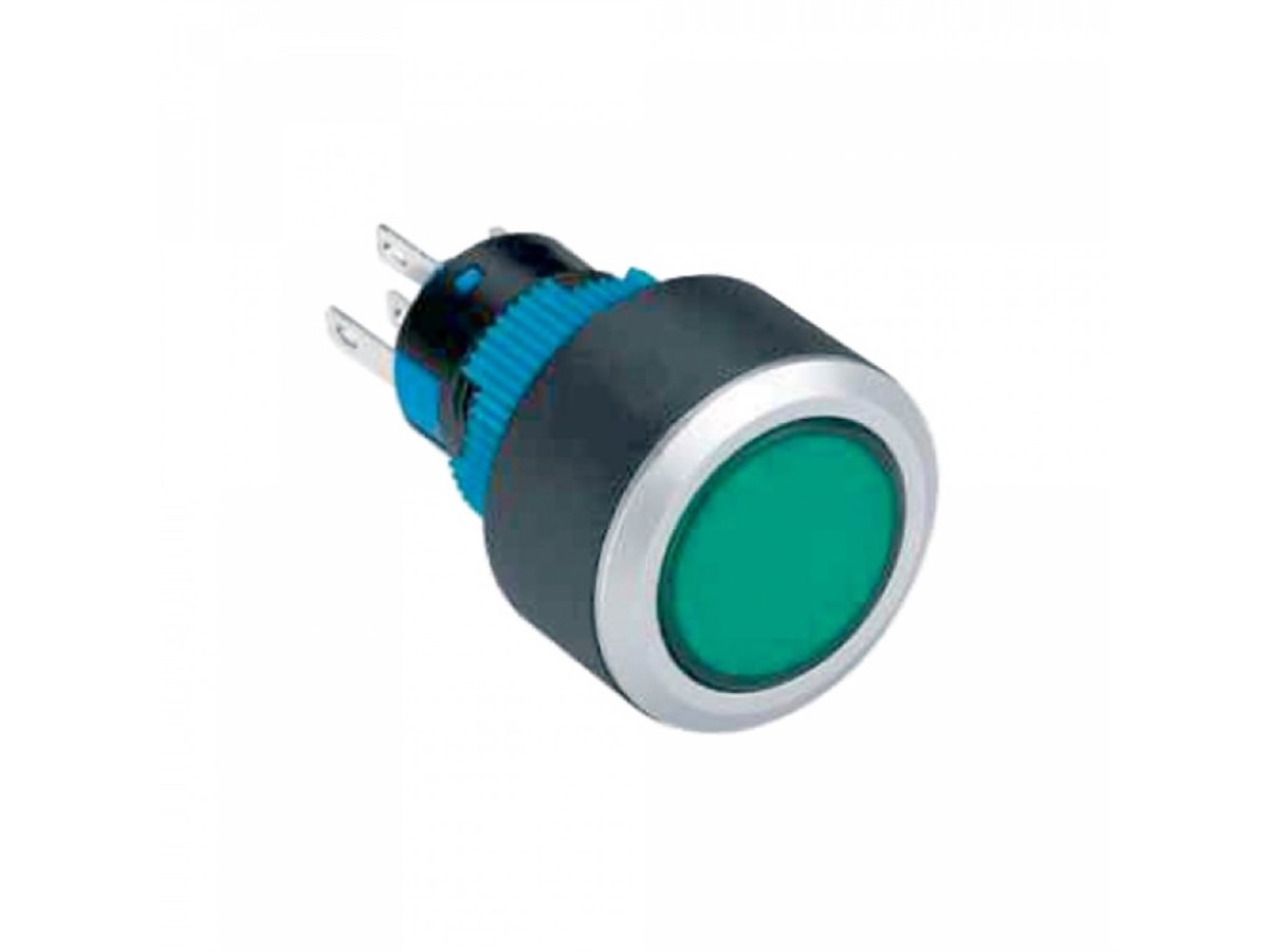 Onpow Yuvarlak  22MM Ledli Kalıcılı Buton LAS1-AWY-11Z-R