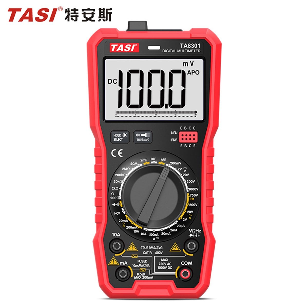 TASİ TA8301 ÇOK FONSİYONLU TRUE RMS Dijital Multimetre Ölçü Aleti TA-8301 TA 8301