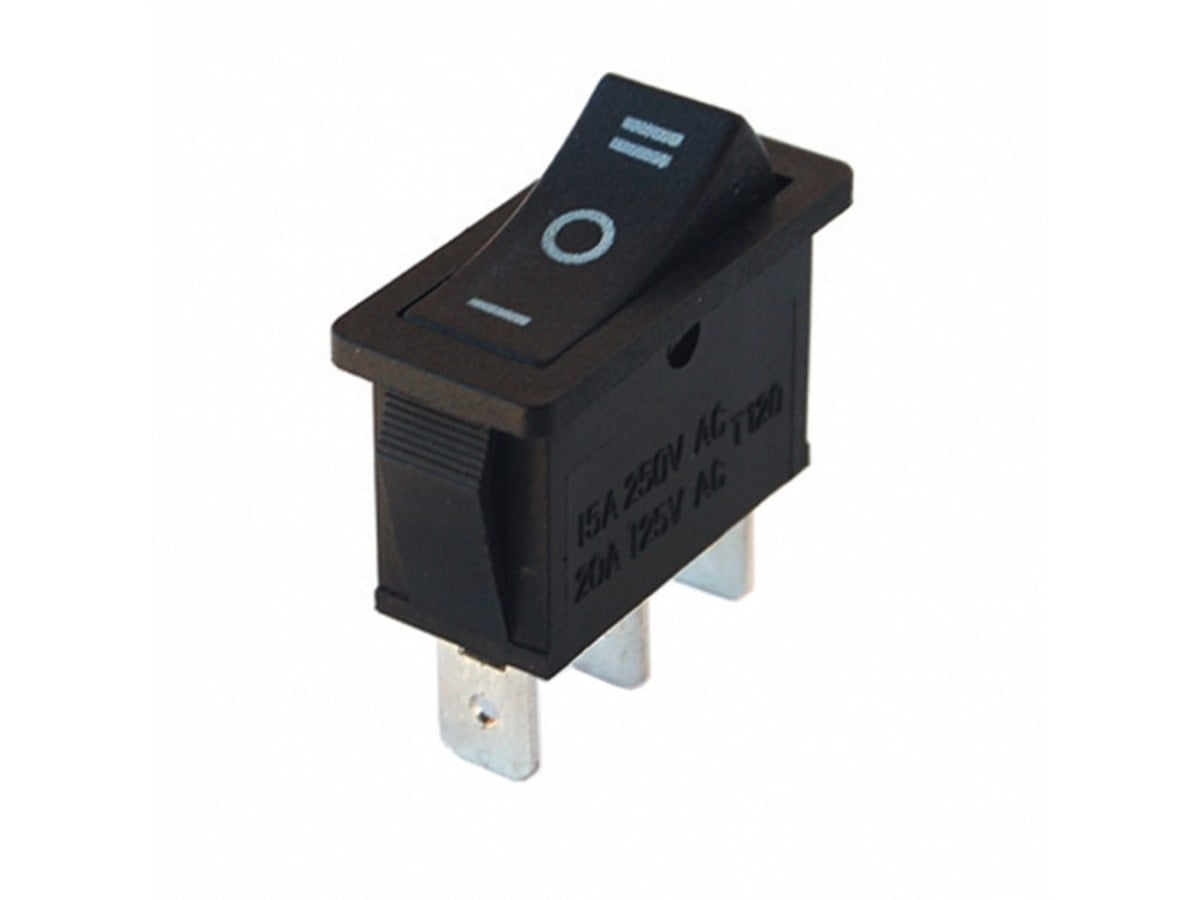 Tekli Dar Işıksız Anahtar (ON)-OFF-(ON) 3P IC-117 Yaylı