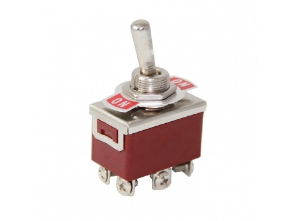Toggle Switch Büyük Boy ON-(ON) 6P IC-158A Vidalı Yaylı