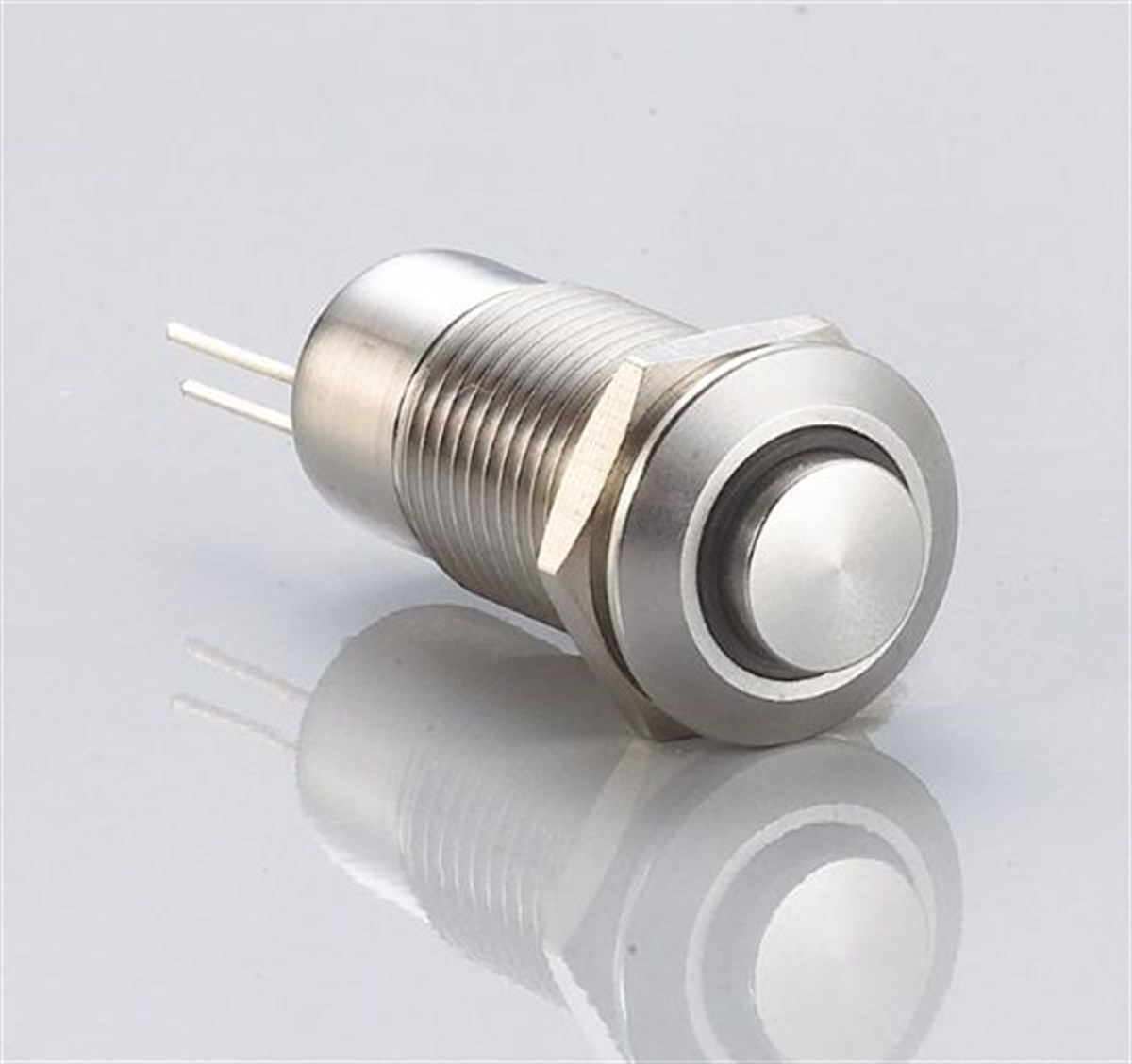TRON J12-261 ÇIKIK KAFA Ledli Metal Yaylı Buton 6-24V IP67
