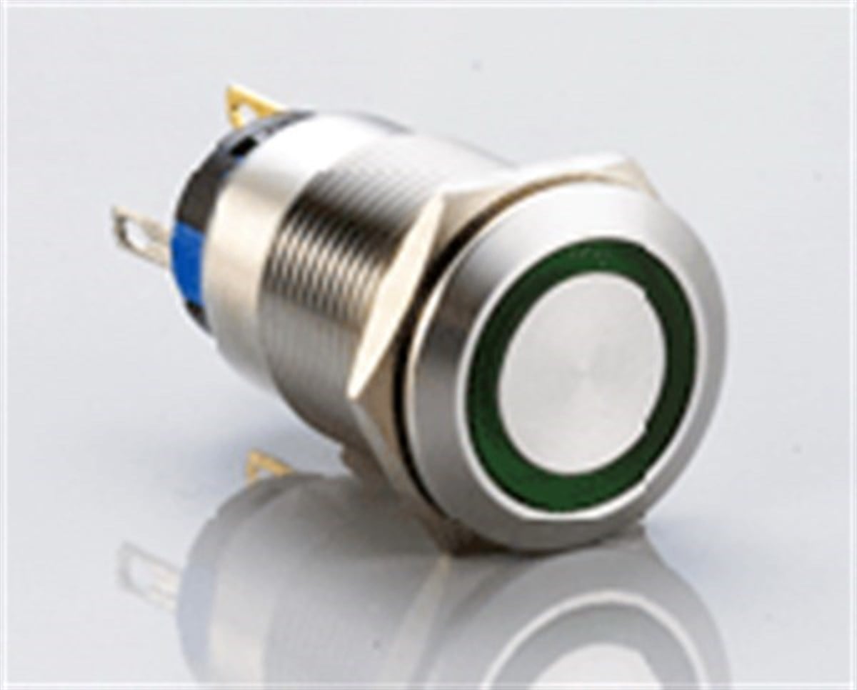 TRON J19-272 Ledli Metal Yaylı Buton 6-24V IP67