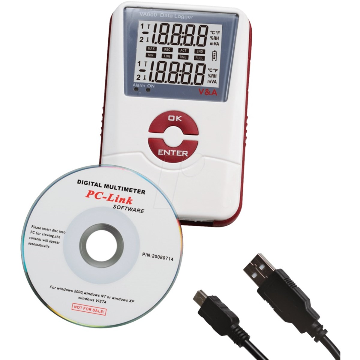 TT-Technic VA-600NH Sıcaklık ve Nem Datalogger (Kaydedici)