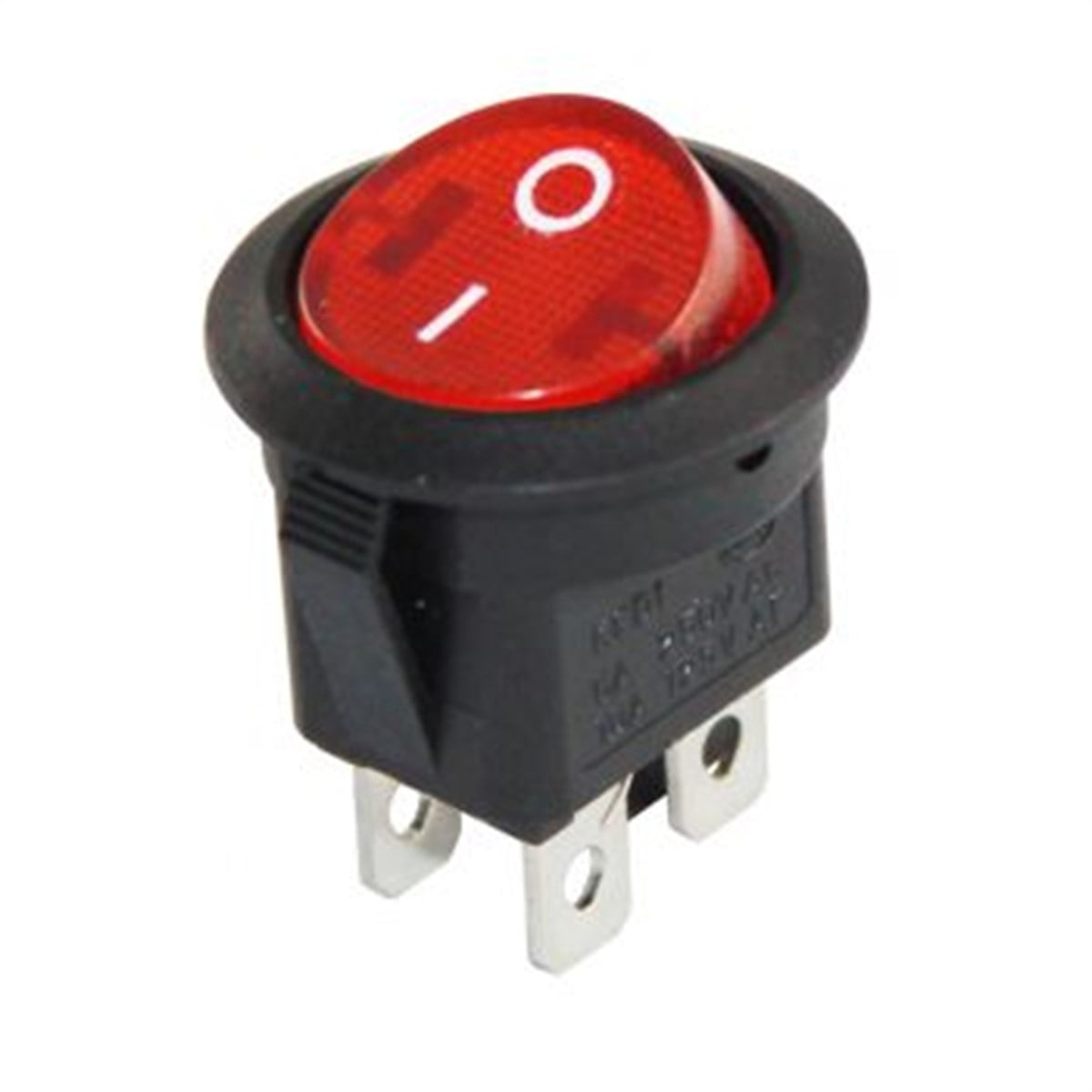 Yuvarlak Işıklı Anahtar ON-OFF 4P IC-131-4 12VOLT IC131-4