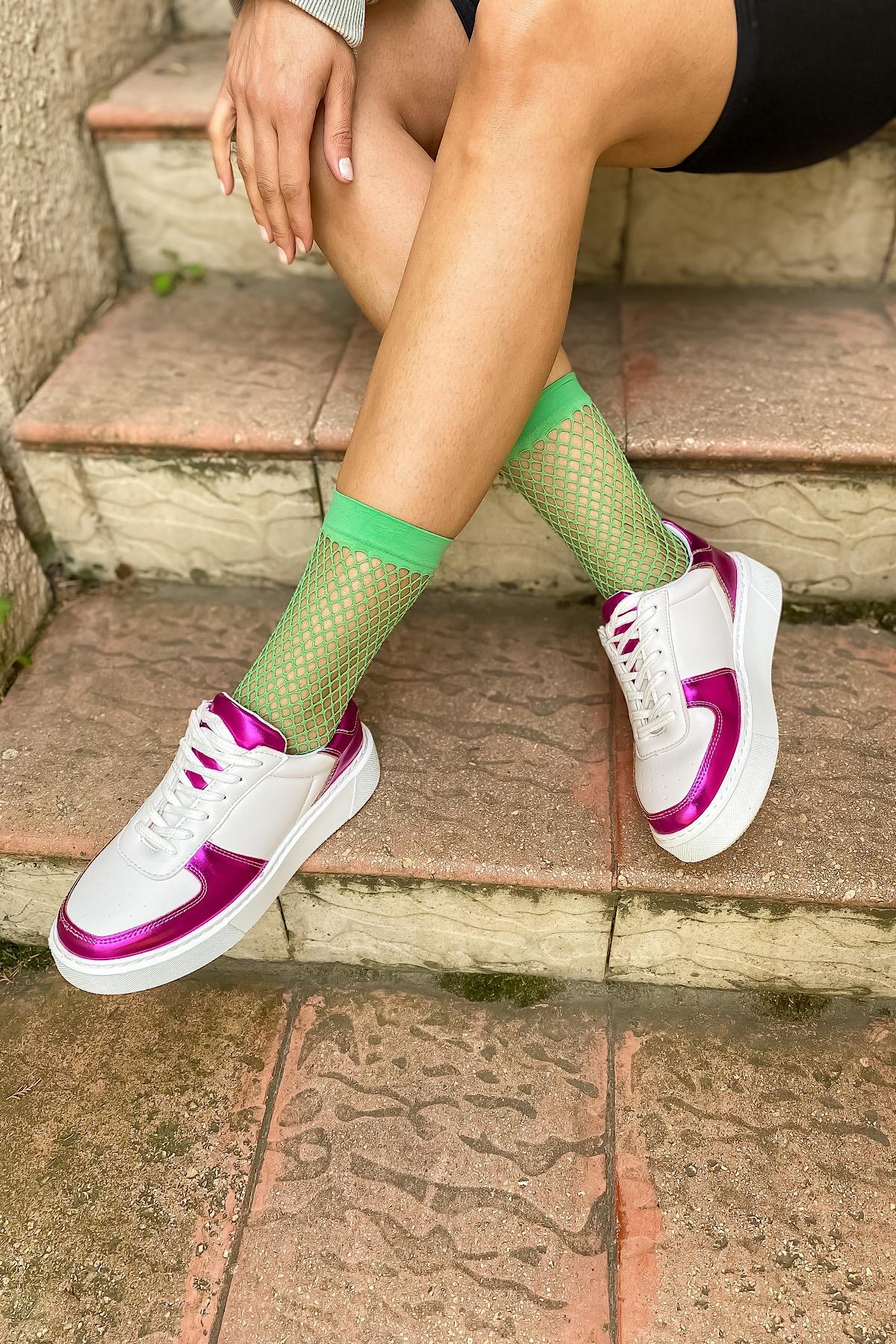 Enjo Fuşya Sneakers Kadın Ayakkabı