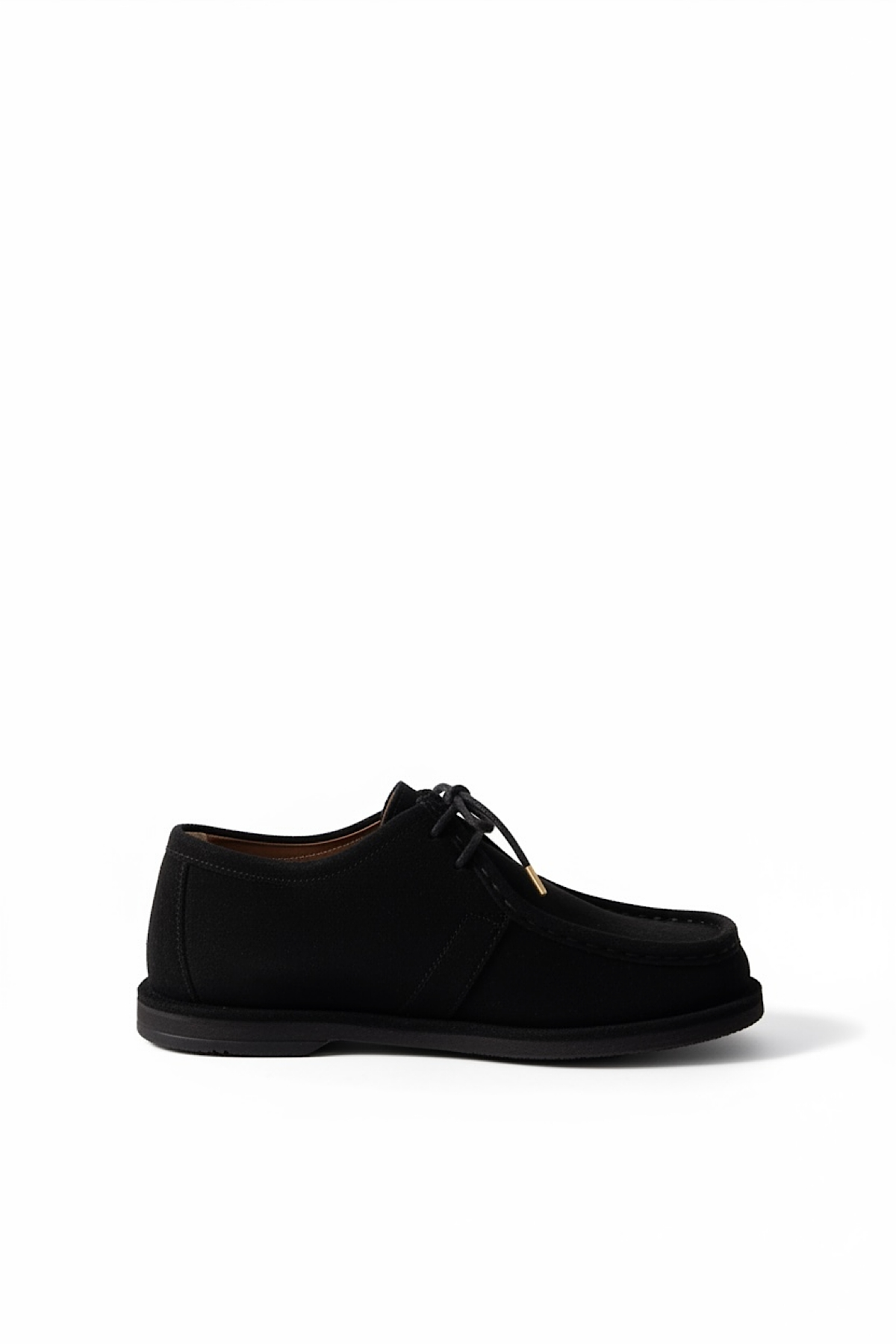 Thalas Siyah Süet Bağcık Detaylı Kadın Babet