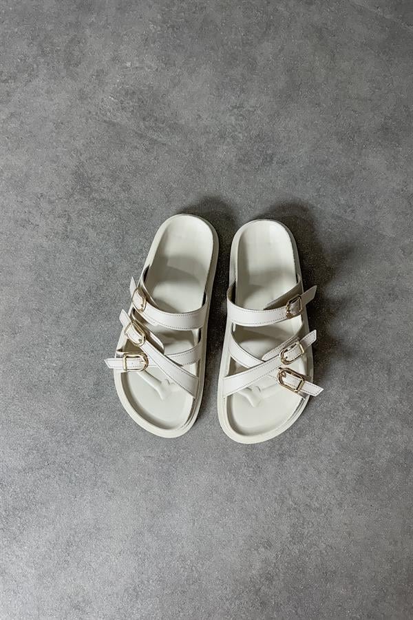 Chani Bej Biye Detaylı Kadın Terlik