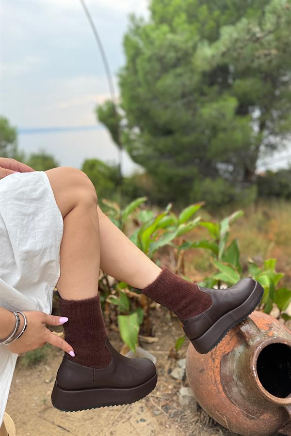 Eldon Acı Kahve Triko Kadın Bot