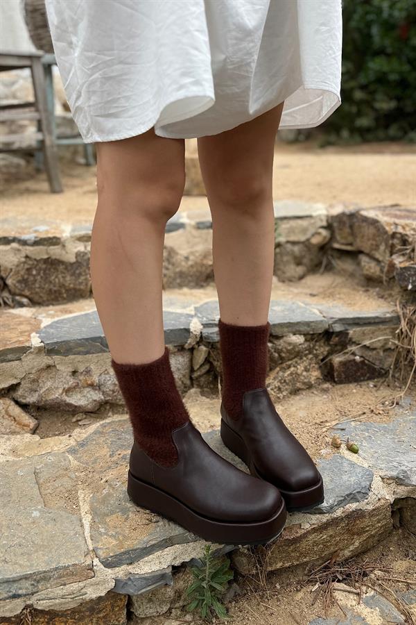 Eldon Acı Kahve Triko Kadın Bot