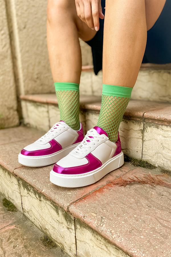 Enjo Fuşya Sneakers Kadın Ayakkabı