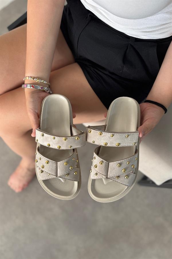 Klim Bej Pim Detaylı Kadın Terlik