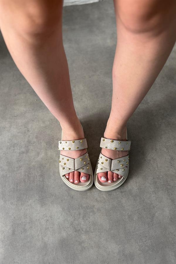 Klim Bej Pim Detaylı Kadın Terlik