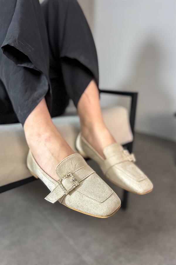 Madel Bej Süet Kadın Babet