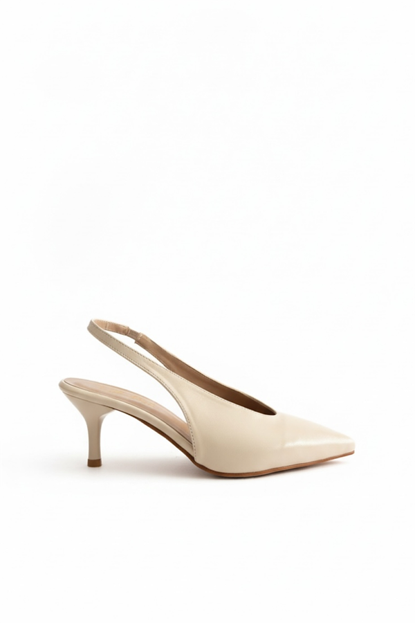Rita Bej Cilt Kadın Topuklu Ayakkabı