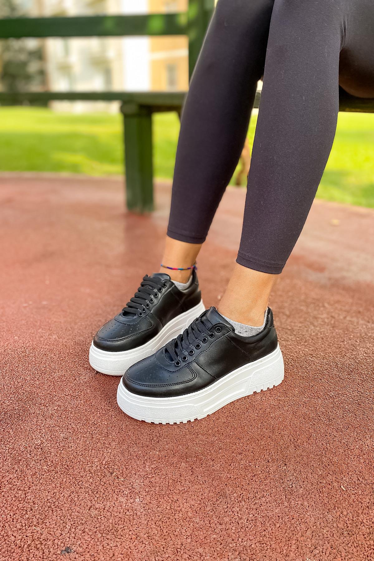 Clemente Siyah Kadın Sneakers