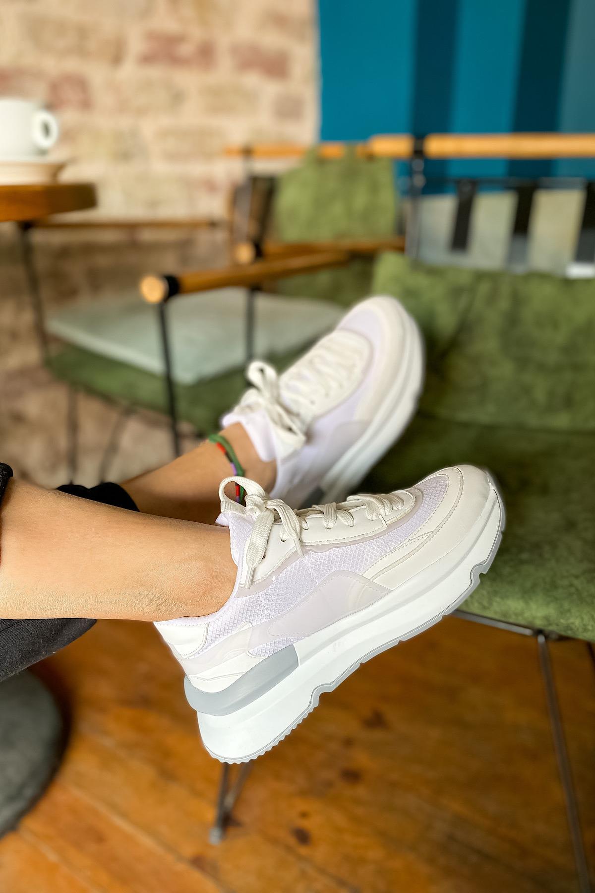 Cocana Beyaz Kadın Sneakers