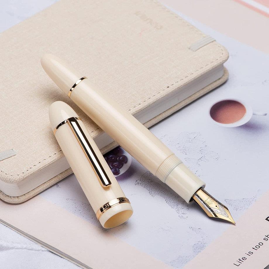 Jinhao X159 Fountain Pen Ivory Gold Fine
