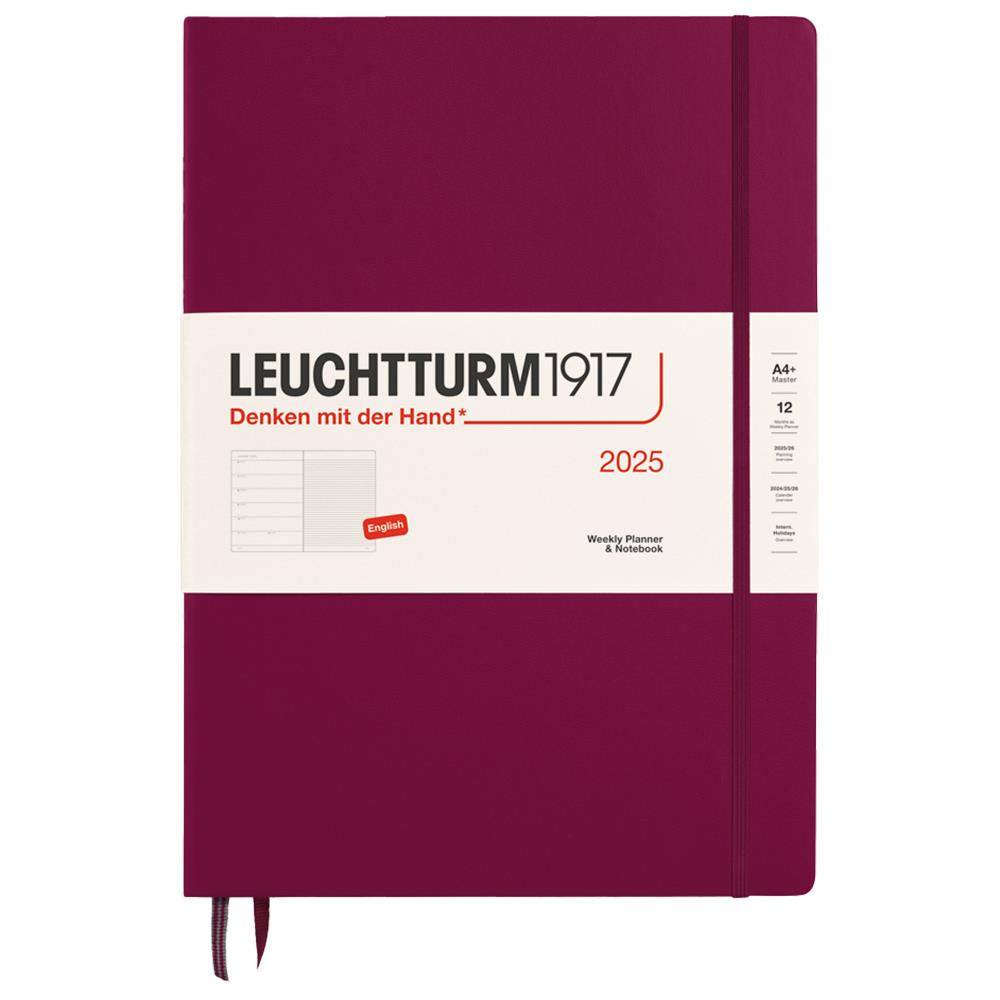 Leuchtturm1917 Master A4+ Sert Kapak 2025 Haftalık Planlayıcı ve Not