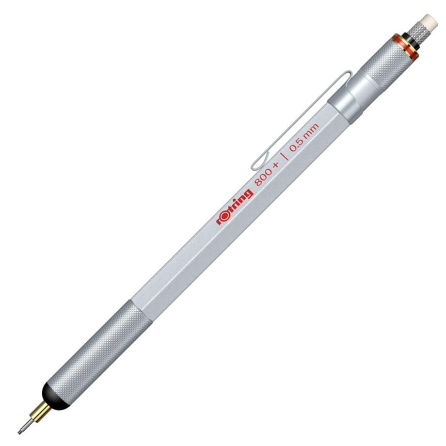 Rotring 800+ Metal Mechanical Pencil 0.5/0.7mm Black/silver Multi