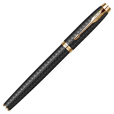 Parker IM Premium Rollerball Pen - Black Gold Trim, 1931660