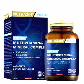 Nutraxin Multivitamin Mineral Kompleksi 60 Tablet Erkekler İçin