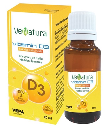 Venatura Vitamin D3 1000IU Damla 20ml